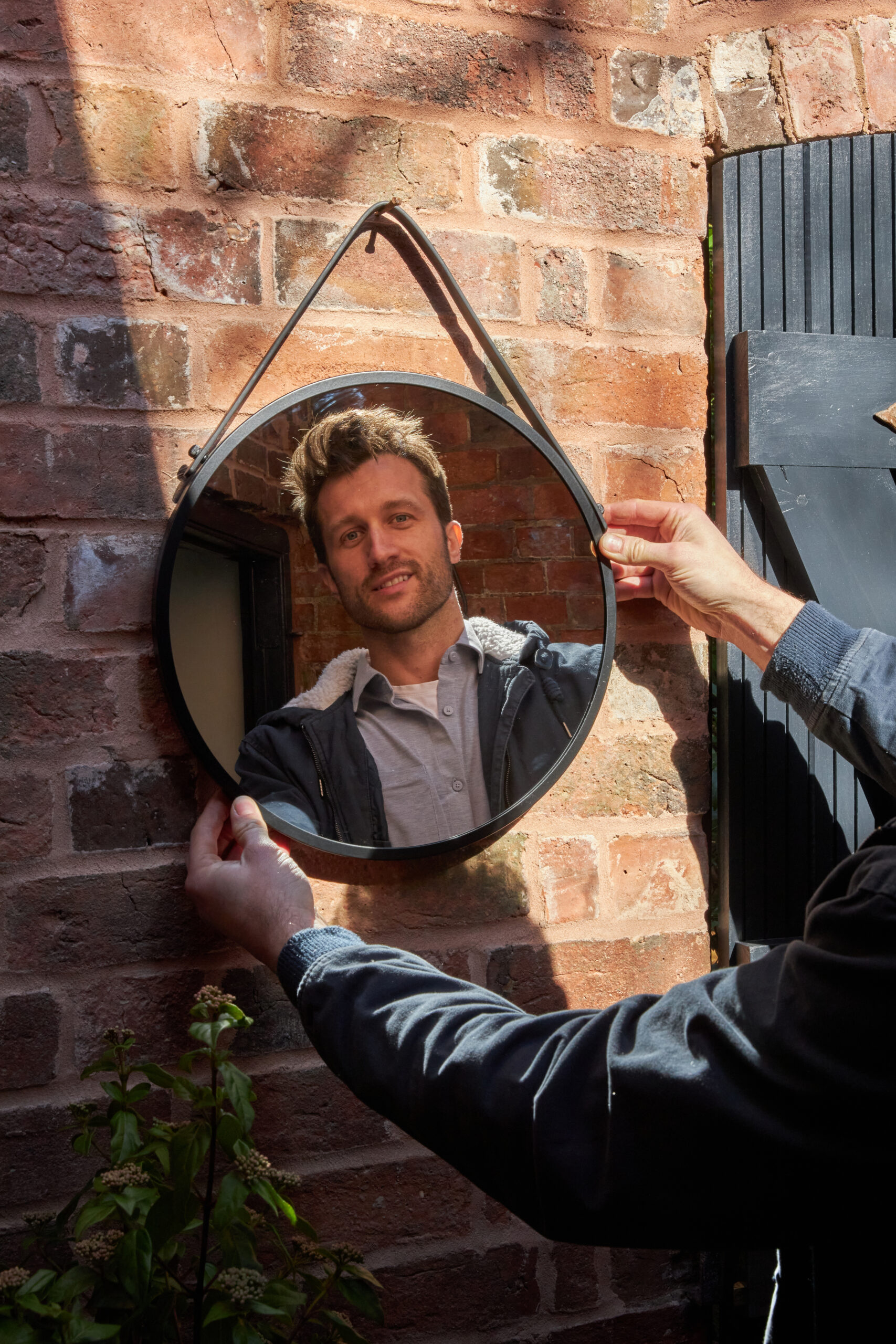 As seen on My Tiny Estate, homeowners Dean and Borja'react to seeing their outdoor bathroom & shower and surrounding landscaping. Their outdoor bathroom & shower contains new roof, toilet, panelling, hot shower and recovered stone basin.