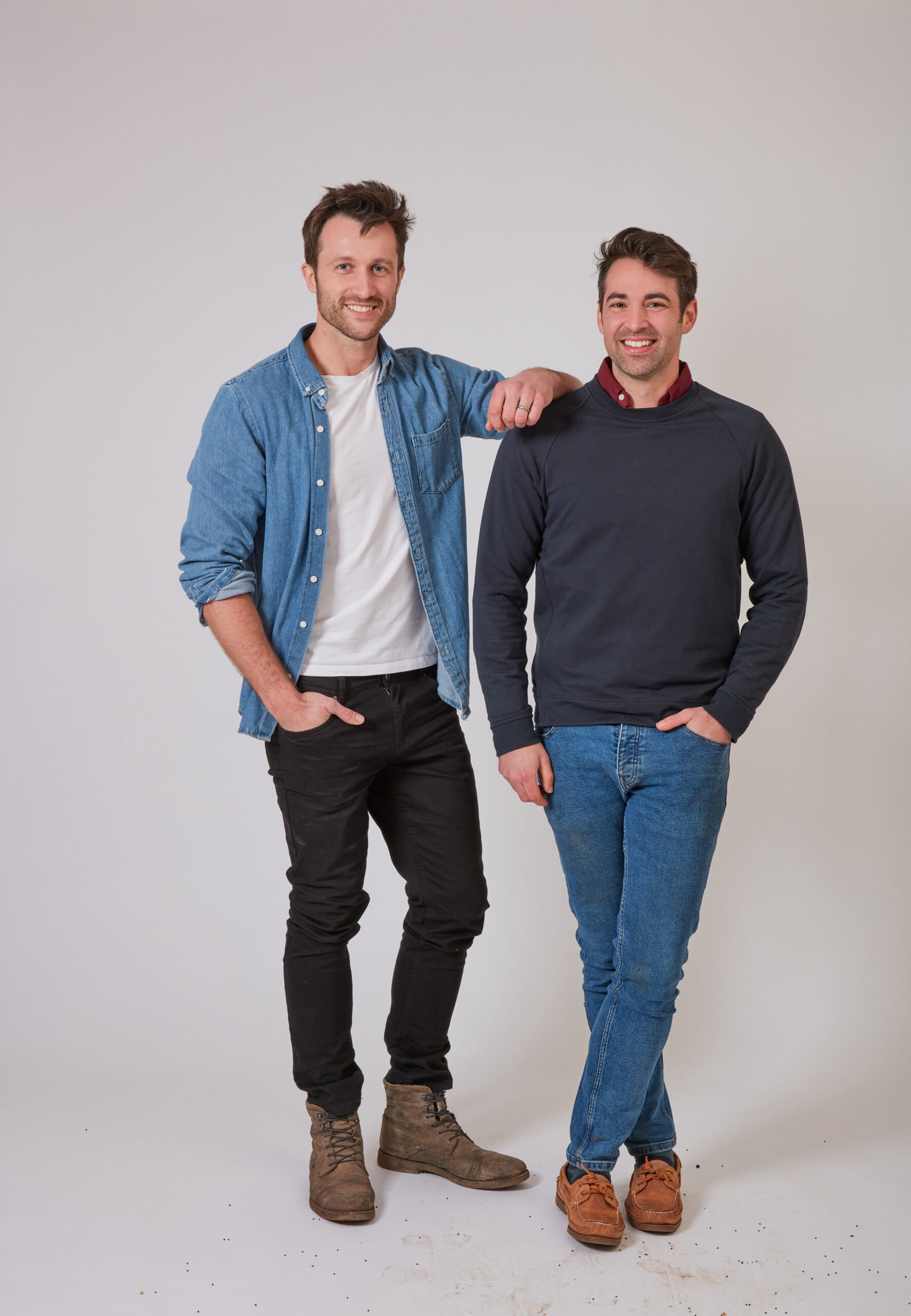Studio portraits of Dean and Borja.