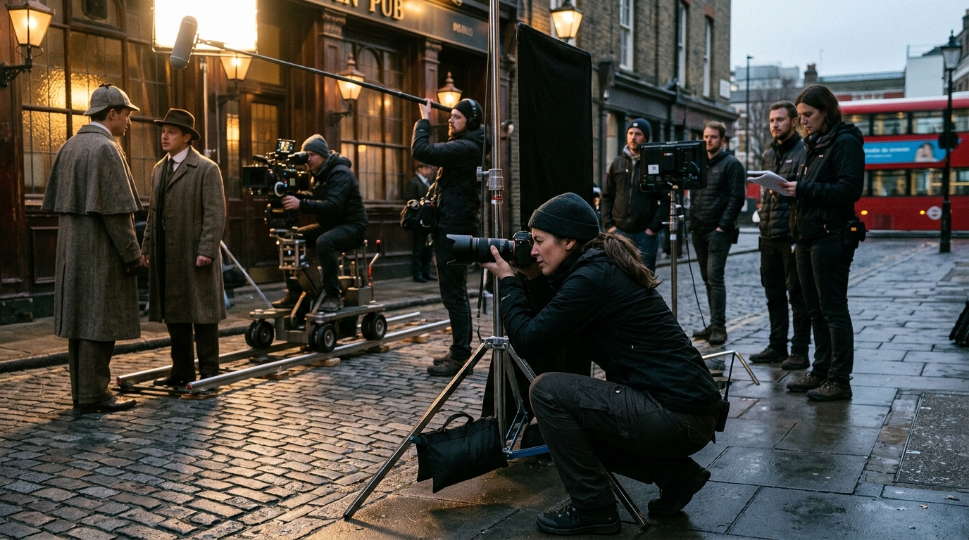 London film unit photographer working with silent shutter during production for film unit photographer role guide